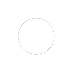 Metalring i slv look - 20 cm