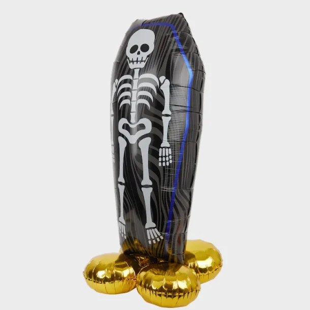 Kiste med skelet - Folieballon