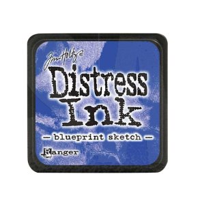 Distress Ink mini - blueprint sketch