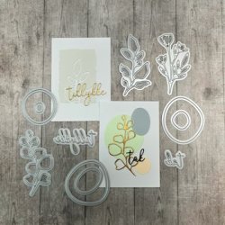 Rustikke rektangler Slim Card - 7886