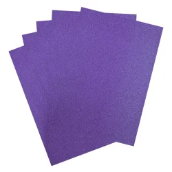 Glimmer karton - Violet - 5 stk - 250g