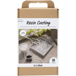DIY Kit Resin Stbning - Firkantet fad