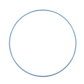 Metalring i bl� - 25 cm