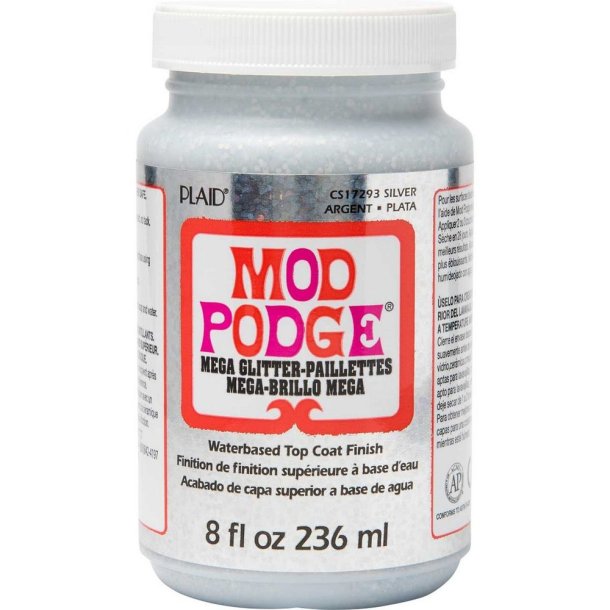 MOD PODGE Mega Glitter Slv 236 ml