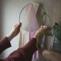 Metalring i sort - 25 cm