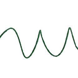 Grn stltrd med papir - 2mm